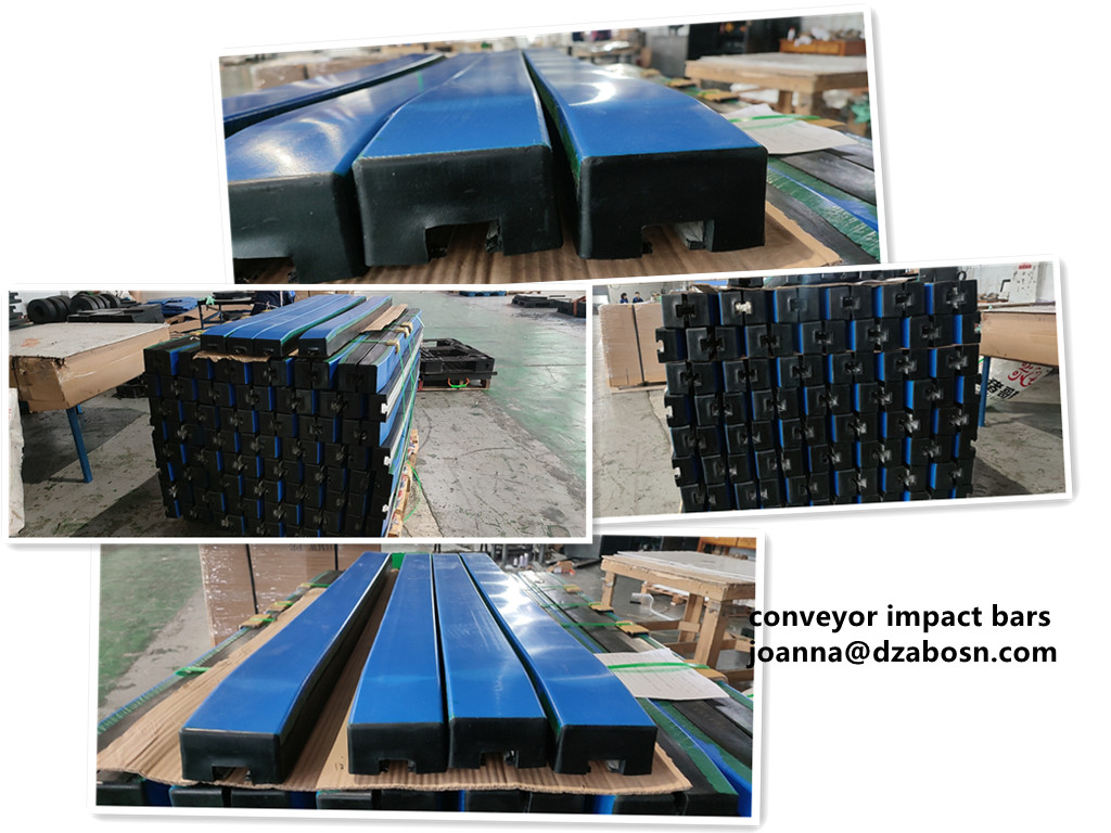 Conveyor impact bars stable supply