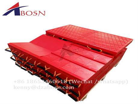 Customized UHMWPE  crane outrigger pads